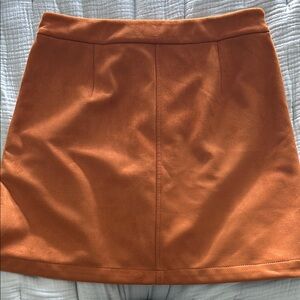 Chic Orange Mini Skirt
